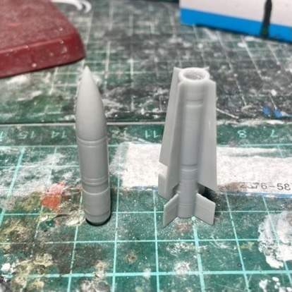 【データ販売】3Dプリント用AIM-54フェニックスミサイル(1/48)