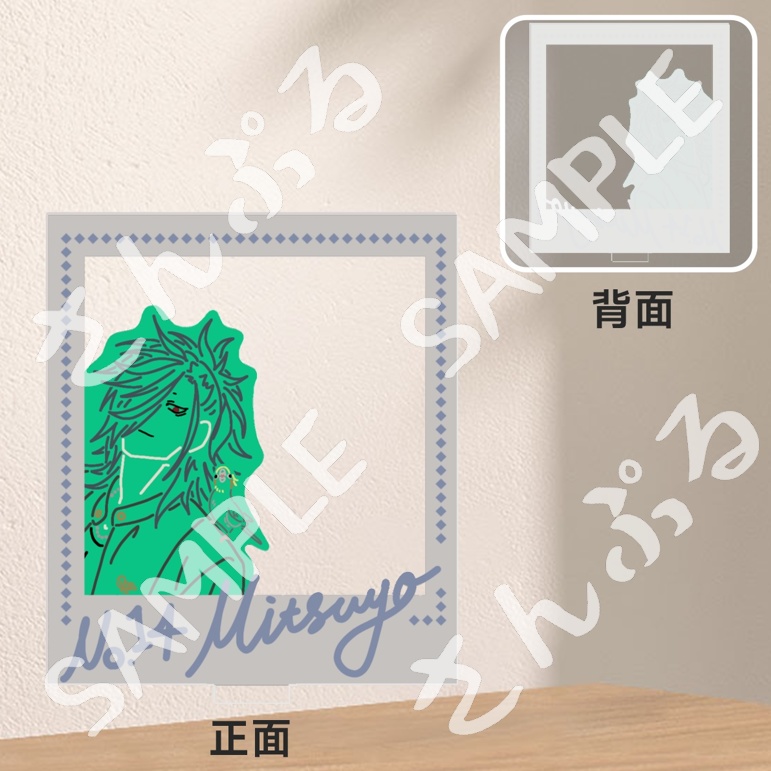 オカメと一緒✌️ チェキ風アクリルスタンド