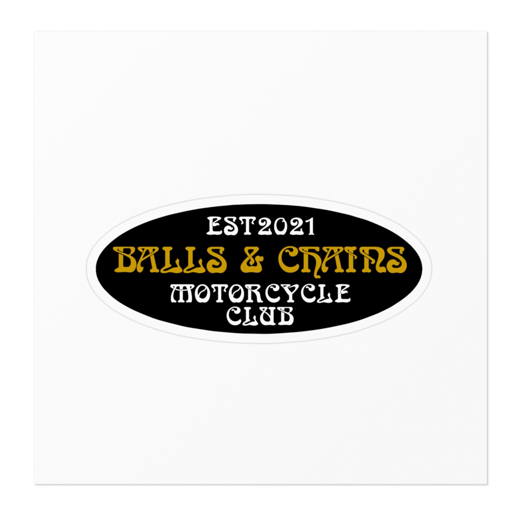 balls & chains ステッカー Black