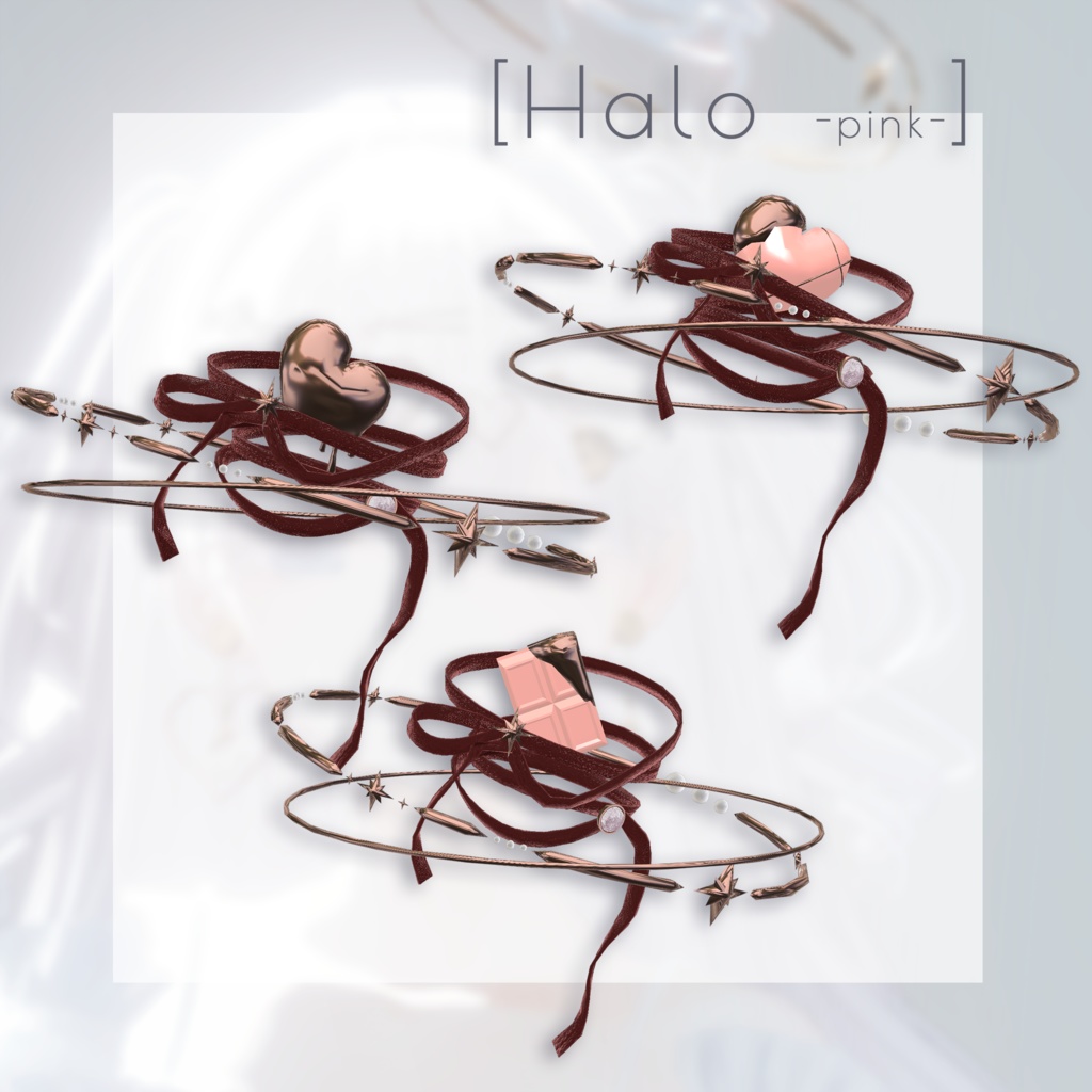 Valentine sweet - バレンタインアクセサリーセット【VRChat向け】