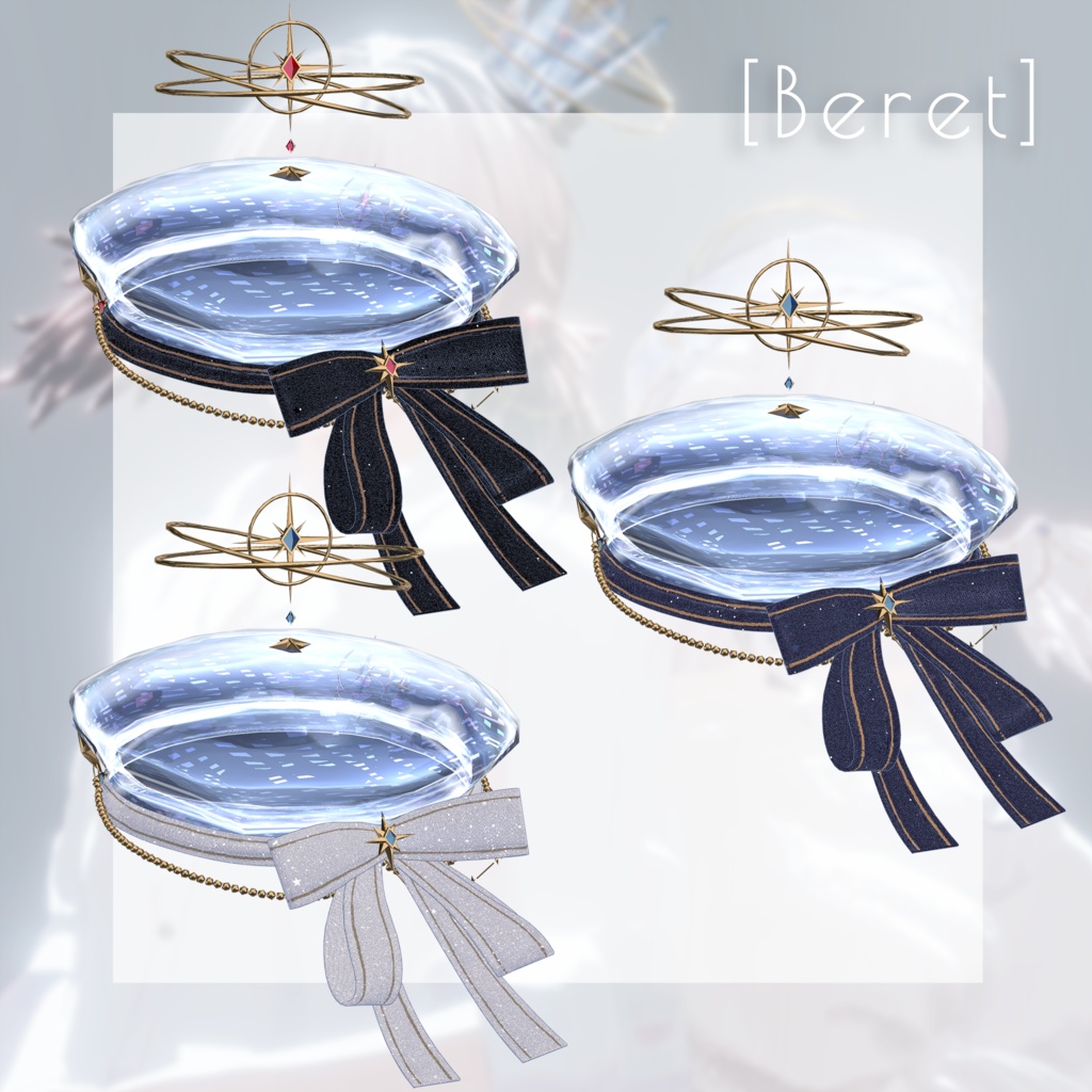 【動く】Ethereal Glow - 天使アクセサリーセット【VRChat向け】