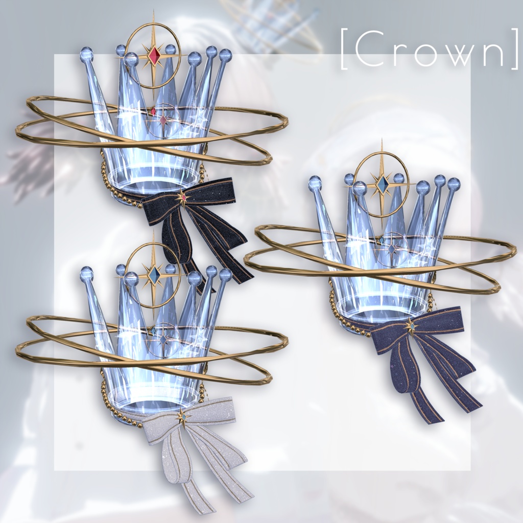 【動く】Ethereal Glow - 天使アクセサリーセット【VRChat向け】