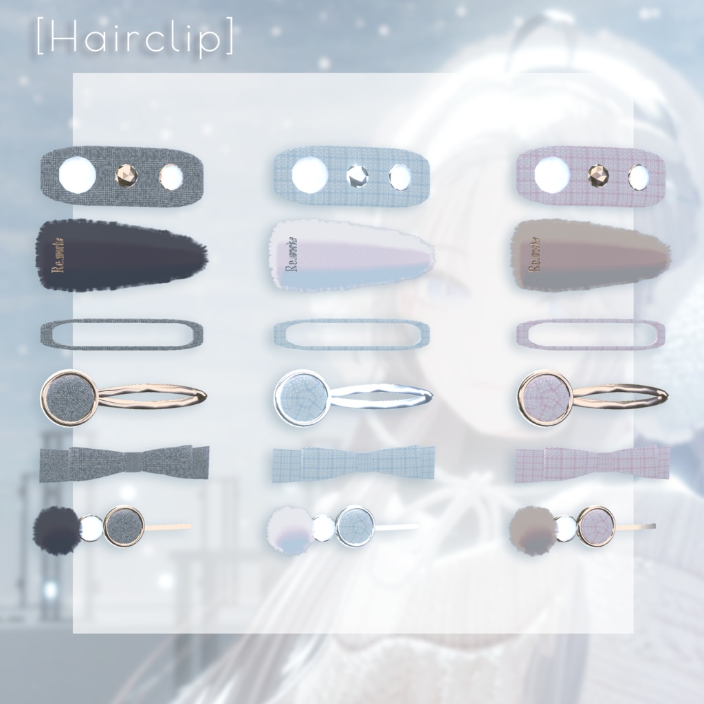 【thx8000followers】Mellow Bow Earmuffs - リボンイヤーマフ【VRChat向け】