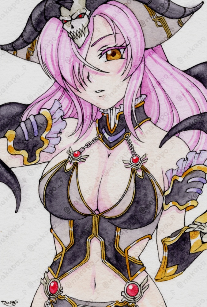 透明水彩イラスト原画・ポストカードサイズ【パチンコパチスロ二次創作】