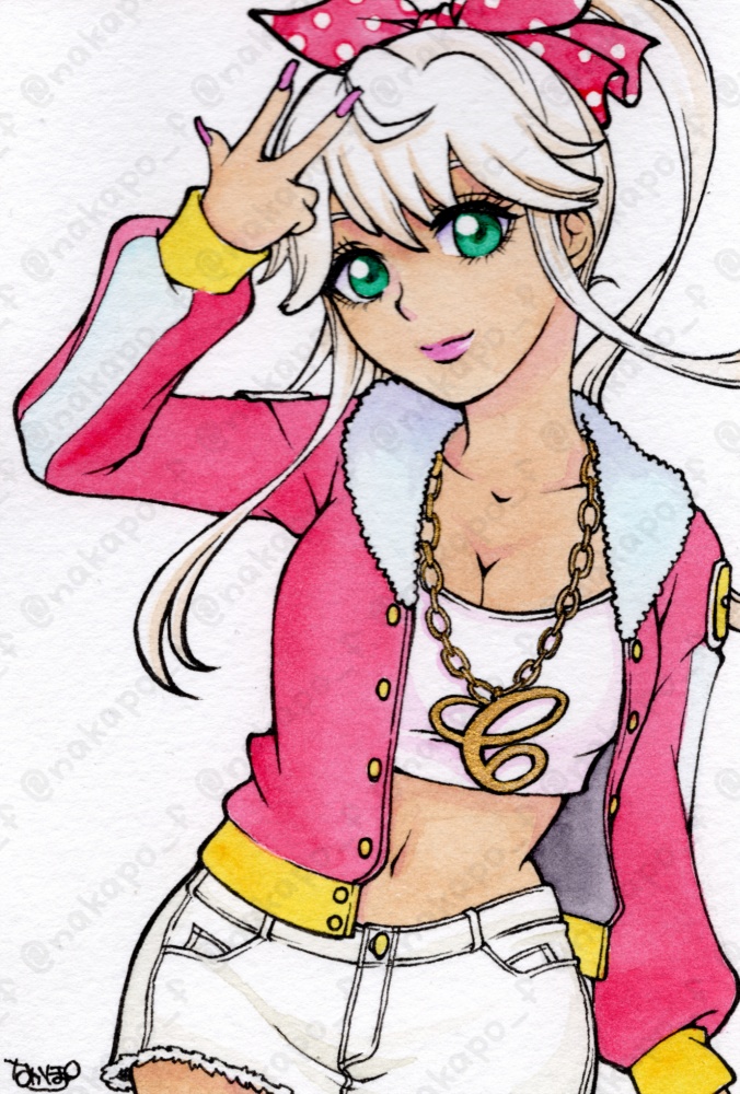 透明水彩イラスト原画・ポストカードサイズ【パチンコパチスロ二次創作】