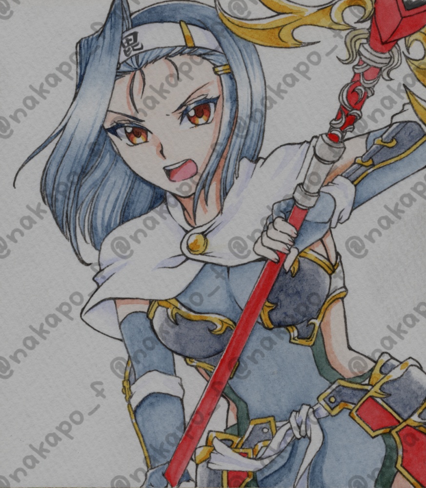 透明水彩イラスト色紙・寸松庵サイズ【パチンコパチスロ二次創作】