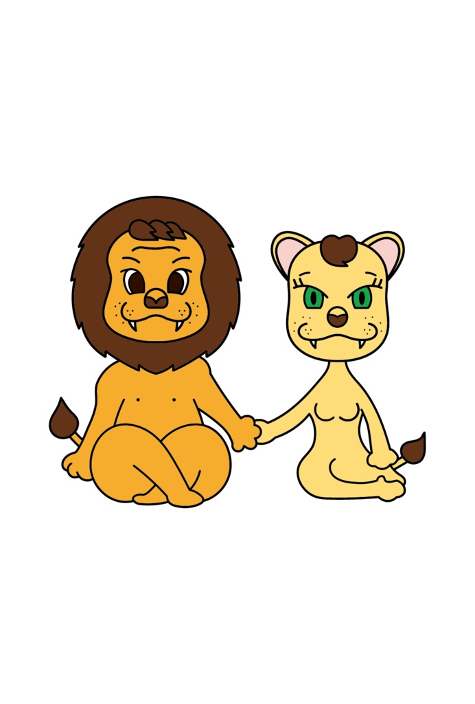 ライオンつがいキャラクター