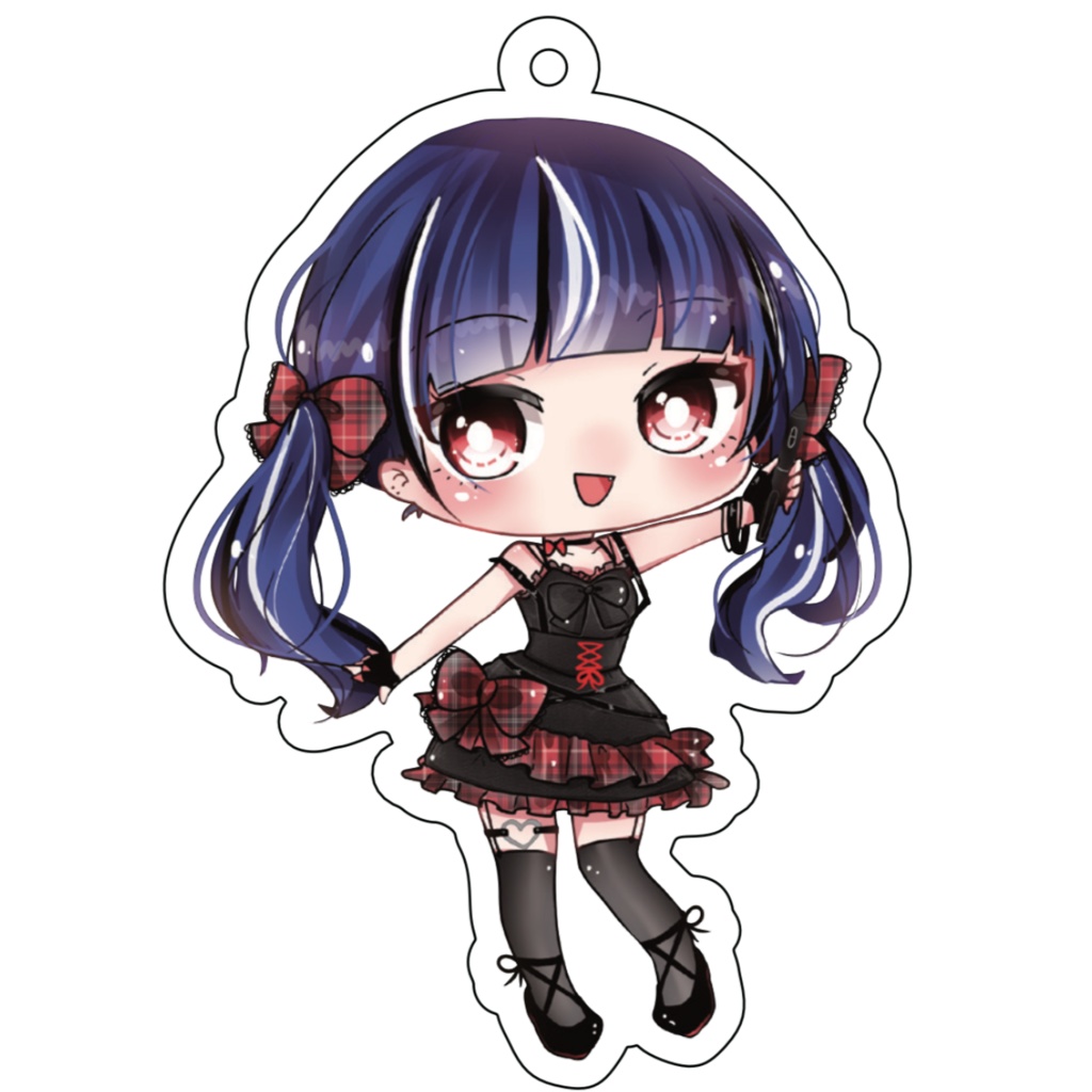 チェックワンピパレち☆SDアクリルキーホルダー