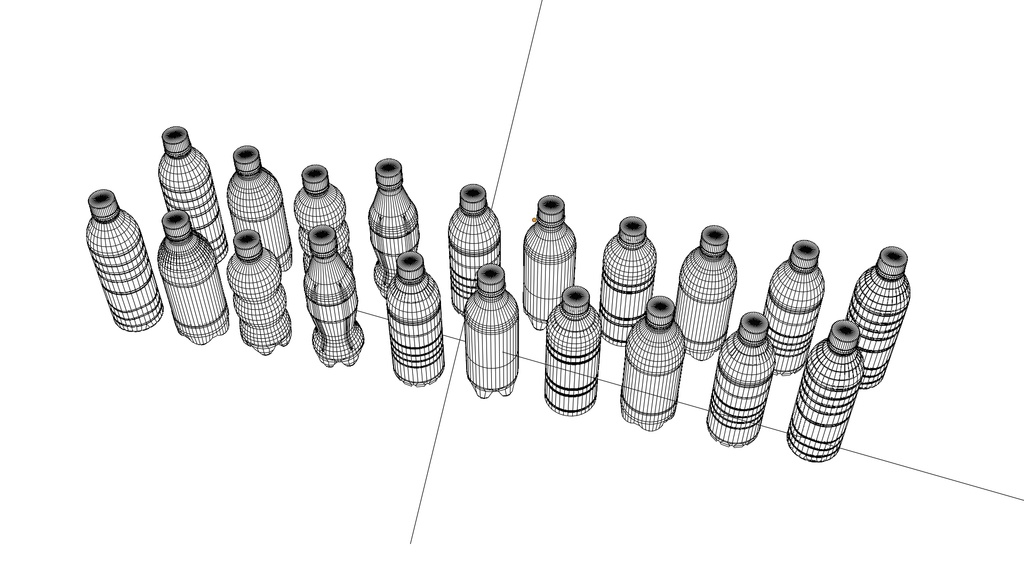 【3Dモデル】ペットボトル ジュース【Plastic bottle】