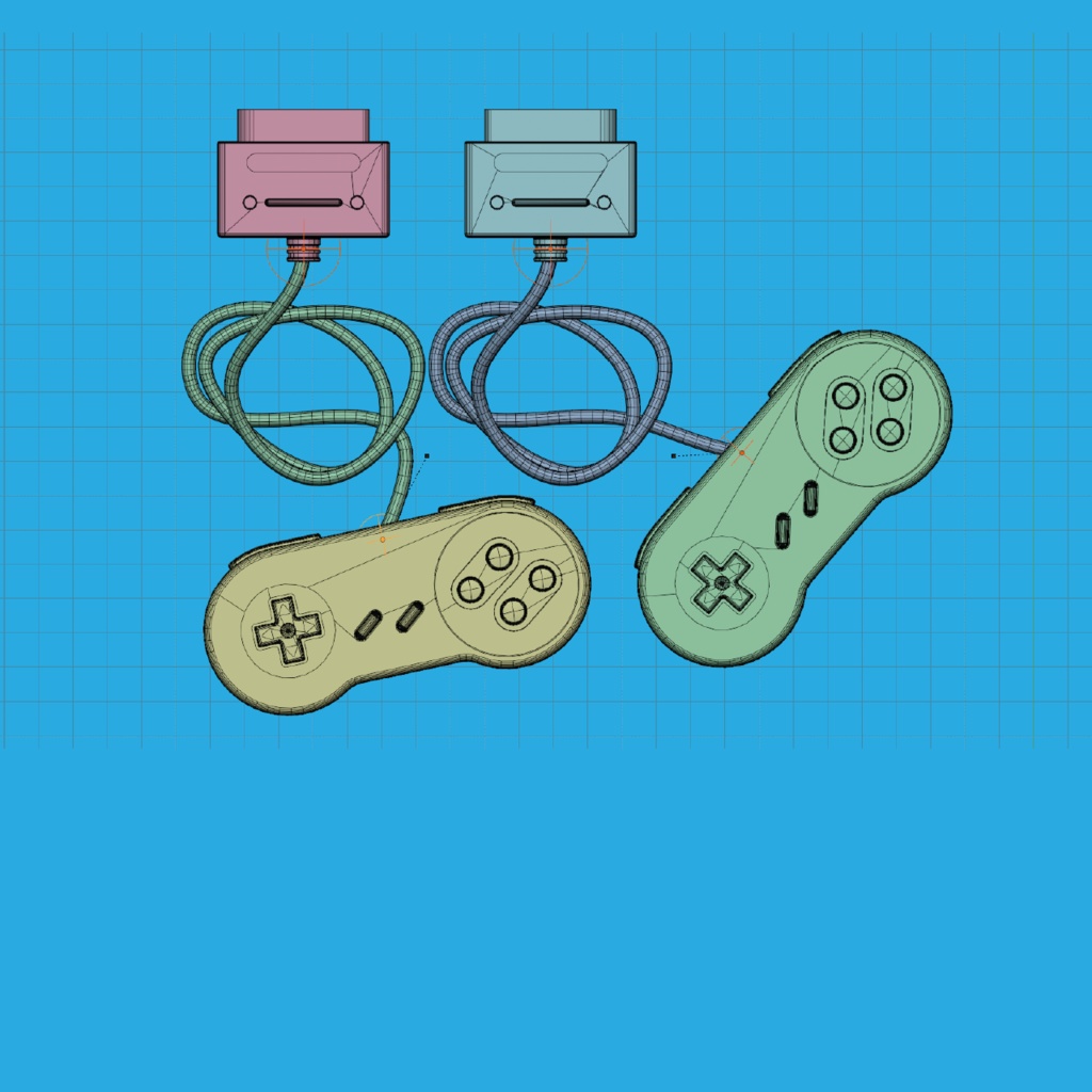 【3Dモデル】家庭用ゲーム機【gaming device/Video Game console/スーパーファミコン/SNES】