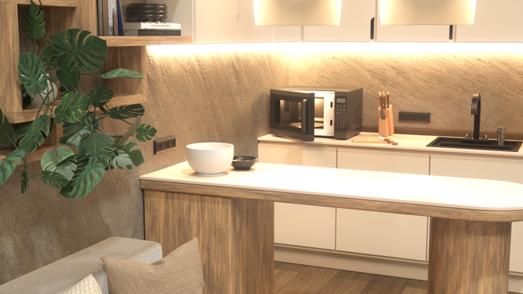 【究極フォトリアル3D】電子レンジ 3Dアセット(6セット)