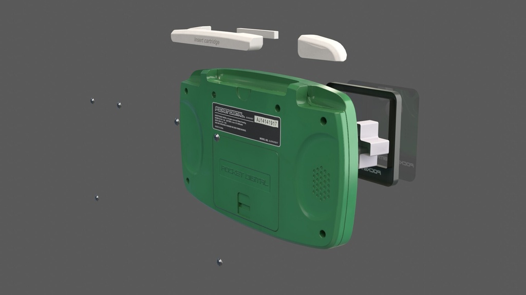 【3Dモデル】ゲーム機【10色入り/ゲームボーイ/blender/ローポリ】
