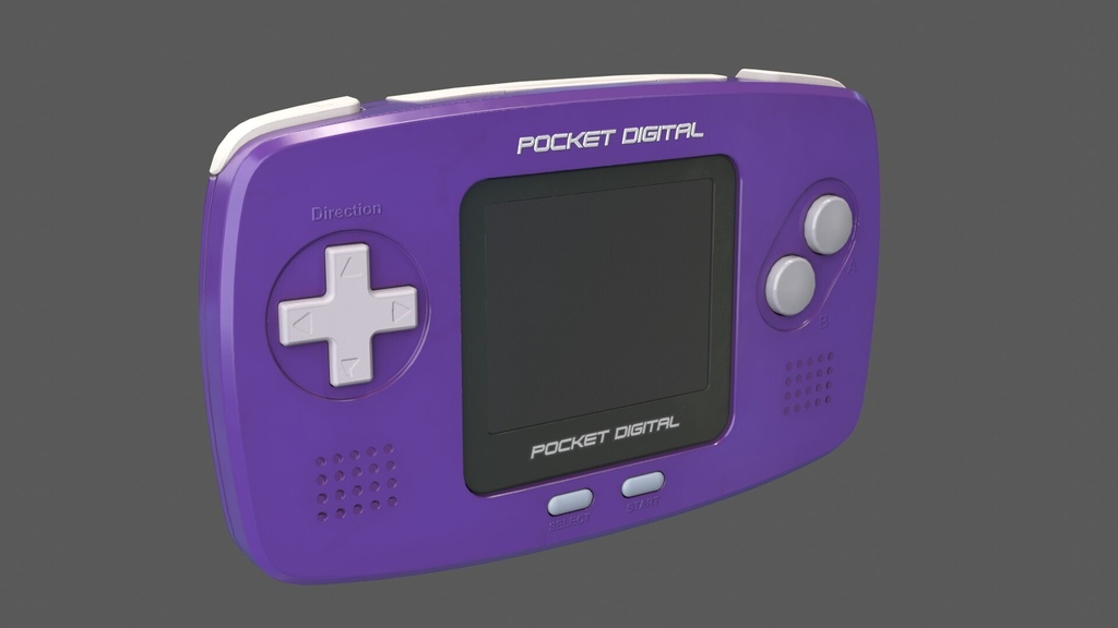 【3Dモデル】ゲーム機【10色入り/ゲームボーイ/blender/ローポリ】