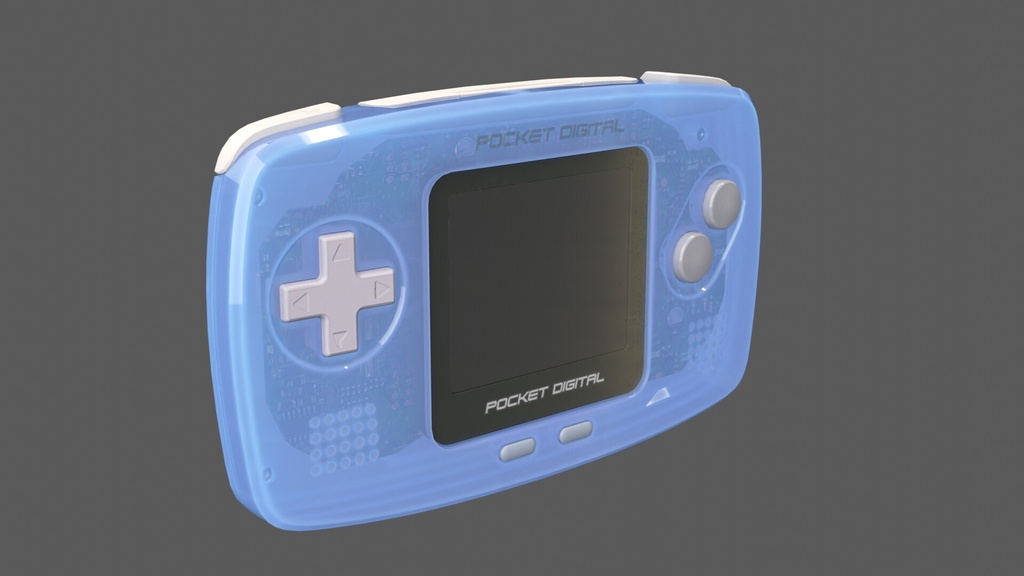 【3Dモデル】ゲーム機【10色入り/ゲームボーイ/blender/ローポリ】