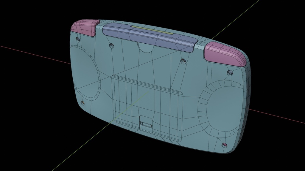 【3Dモデル】ゲーム機【10色入り/ゲームボーイ/blender/ローポリ】