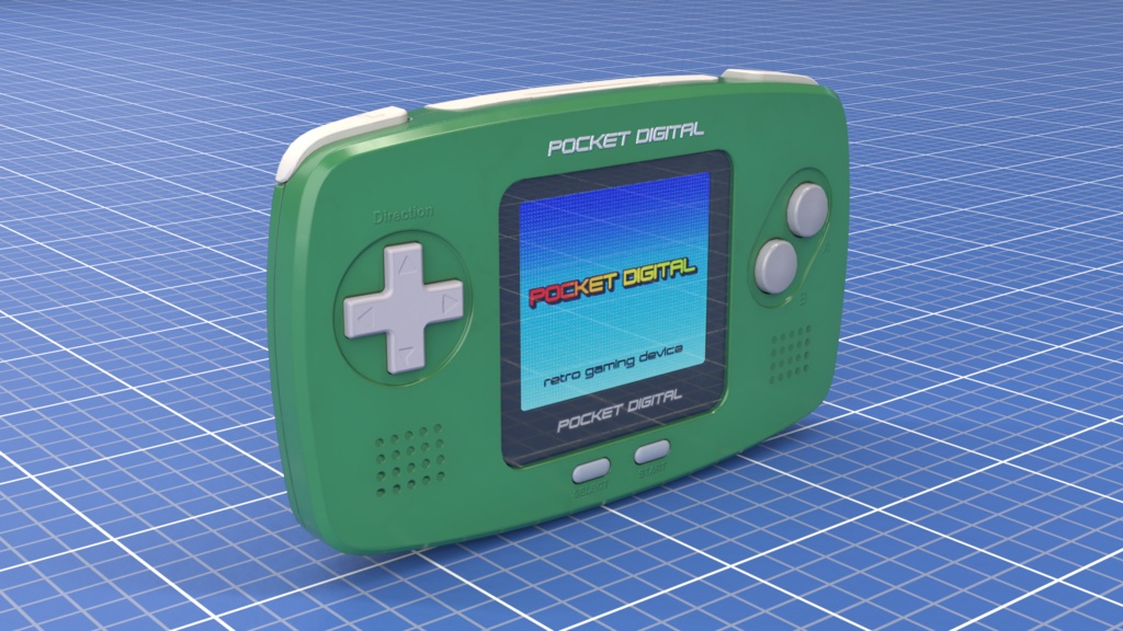 【3Dモデル】ゲーム機【10色入り/ゲームボーイ/blender/ローポリ】