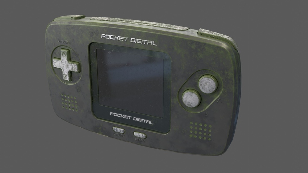 【3Dモデル】ゲーム機【10色入り/ゲームボーイ/blender/ローポリ】