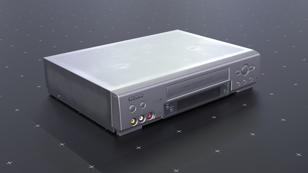 【3Dモデル】VHSデッキ【2000年モデル/レトロ家電】
