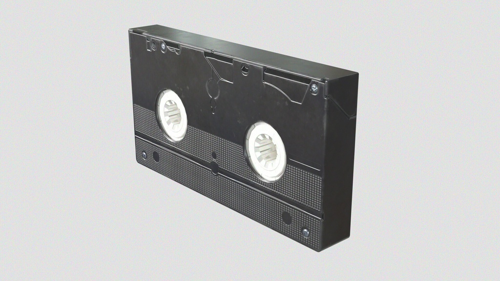 【3Dモデル】VHSテープ【ビデオテープ/レトロ家電】
