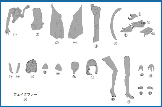 VRChat用アバター「バイラン」ガレージキット