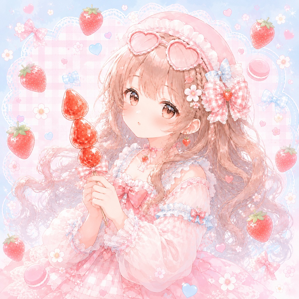 【無料フリーBGM】ころころいちごあめ / Korokoro Ichigo Ame｜Mochi Lofi