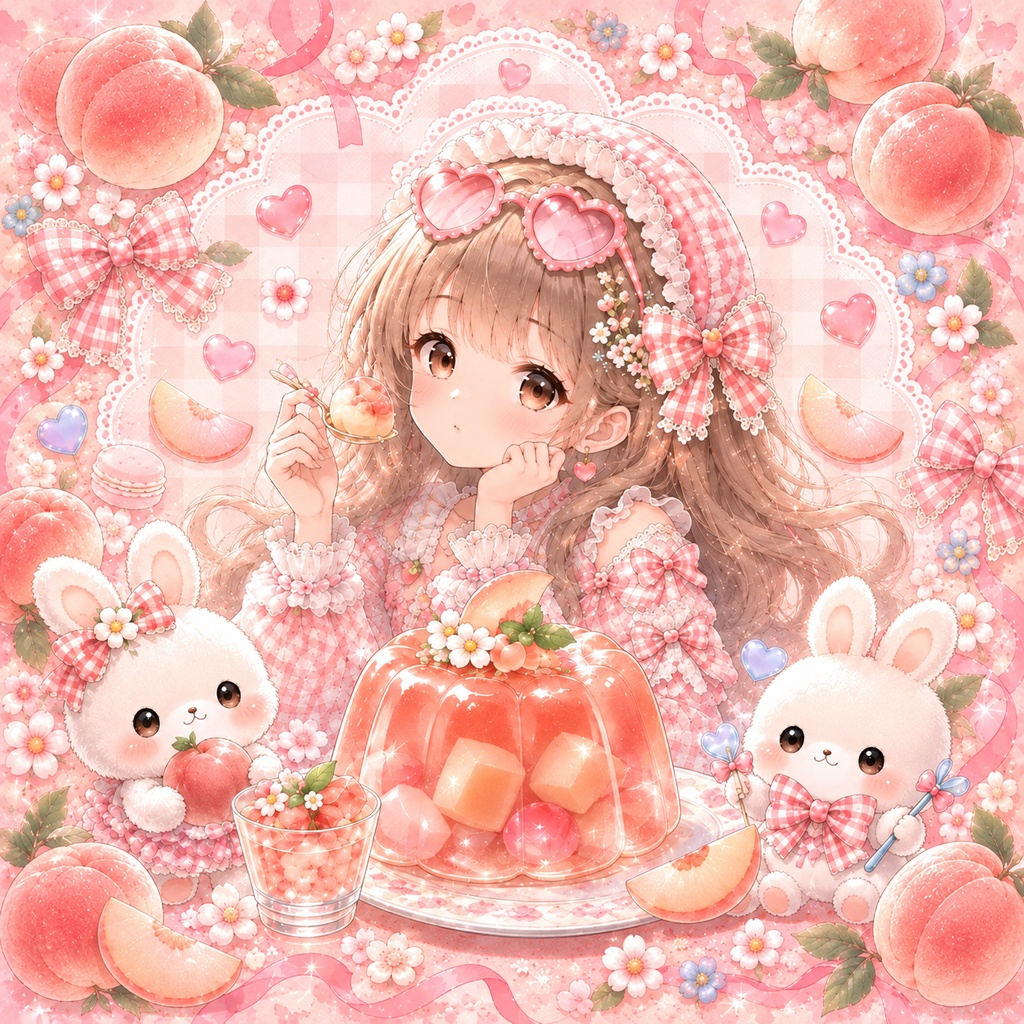 【無料フリーBGM】ぷるぷるももゼリー / Peach Jelly Time｜Mochi Lofi