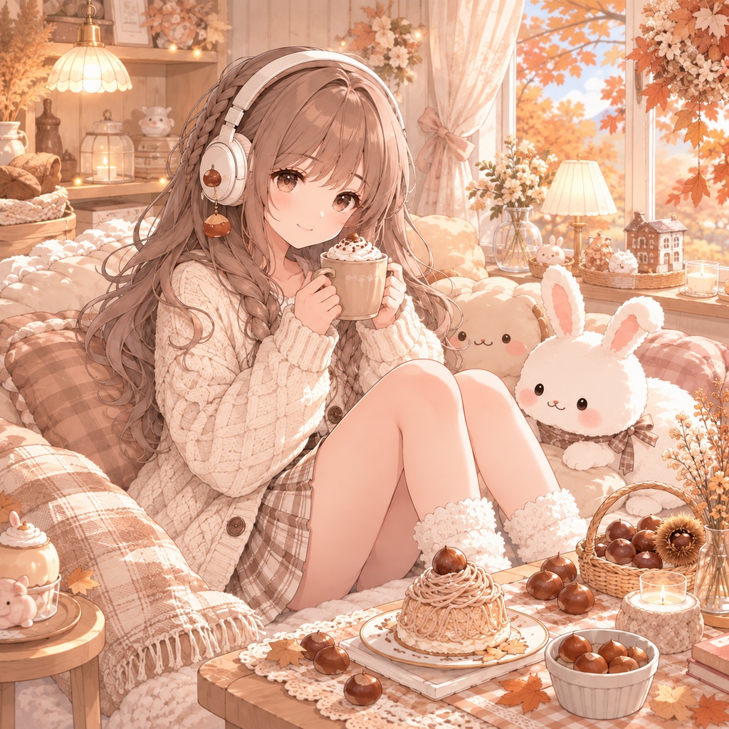 【無料フリーBGM】ふわふわマロンミルク / Fluffy Chestnut Milk｜Mochi Lofi