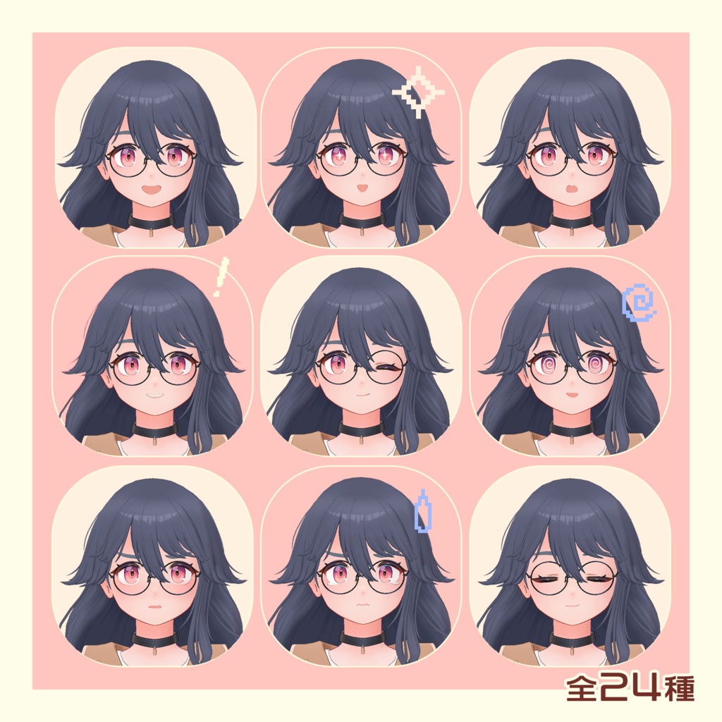 【てんむす】オリジナル3Dモデル