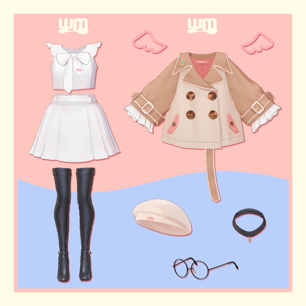 【てんむす】オリジナル3Dモデル