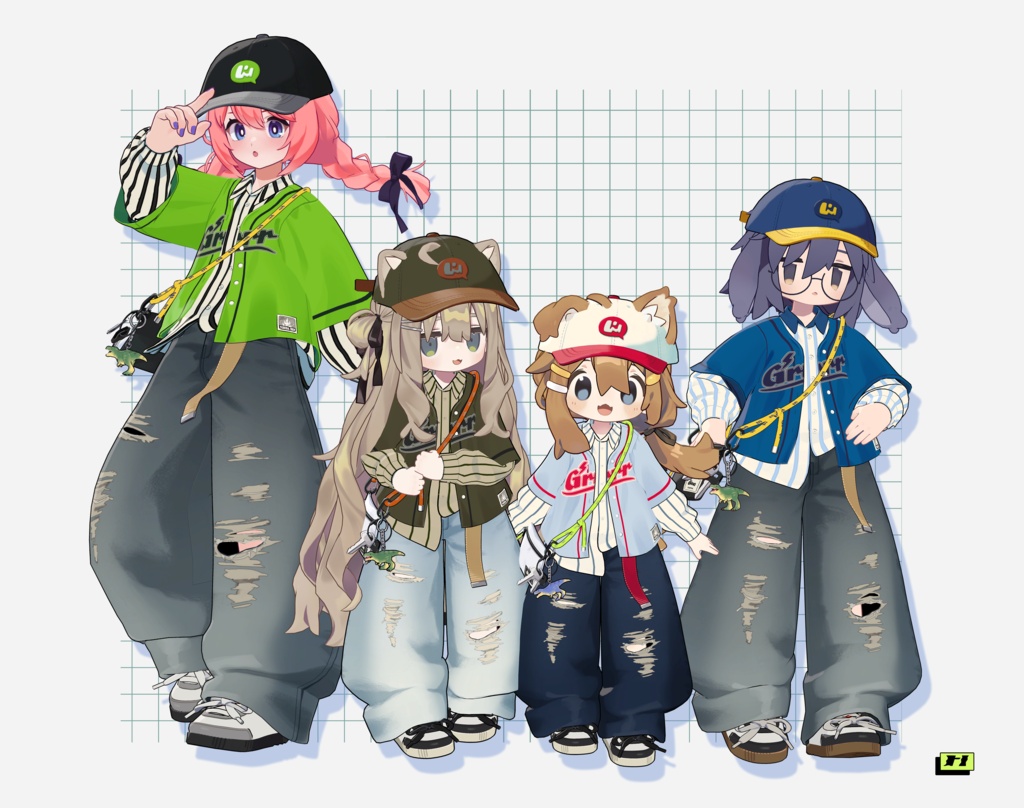 【まめふれんず/ヌノスプ/うささき対応】 ActiveDenims-アクティブデニムズ-