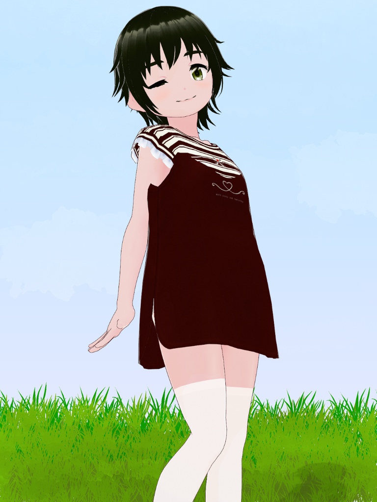 ノースリーブトールTシャツ (Sleeveless Tall T-shirt)
