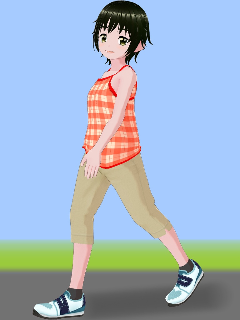 ローライズカプリパンツ(Low-riser Capri pants)