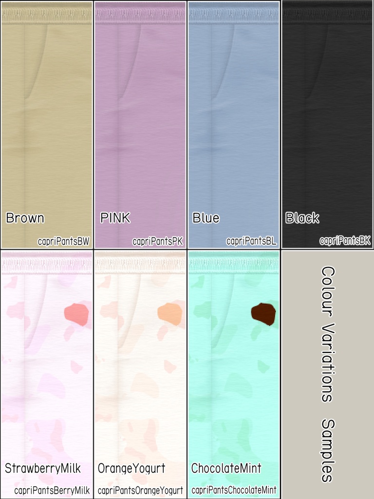 ローライズカプリパンツ(Low-riser Capri pants)