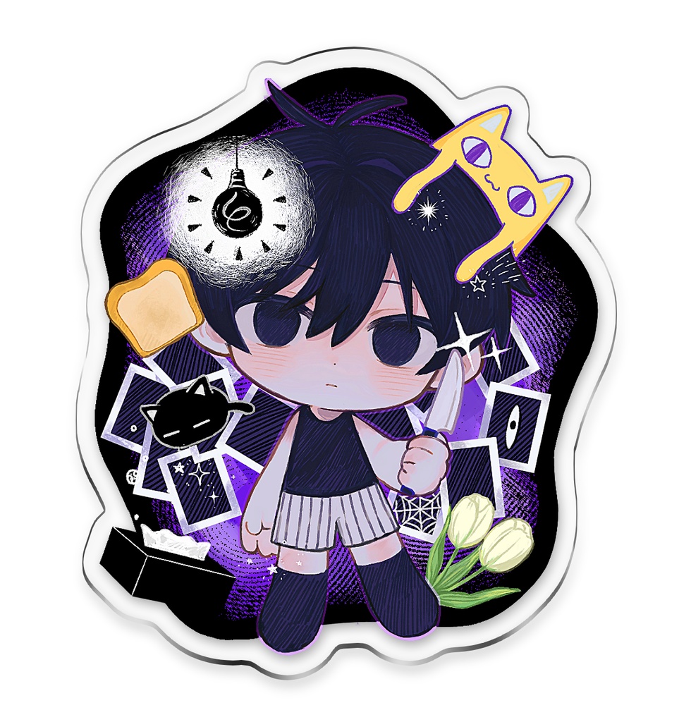 OMORI まどろみアクキー