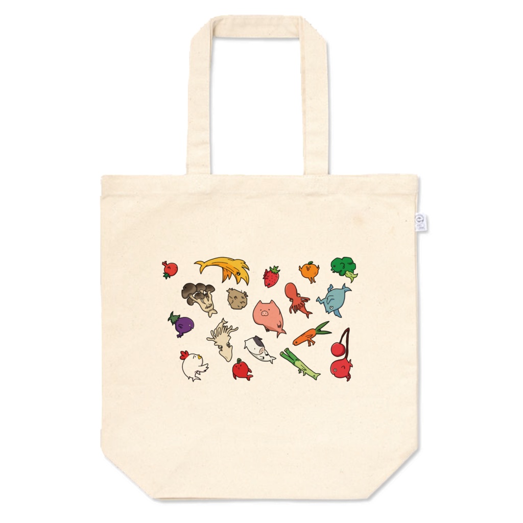 やさいふるーつふぃっしゅトートバッグ_M