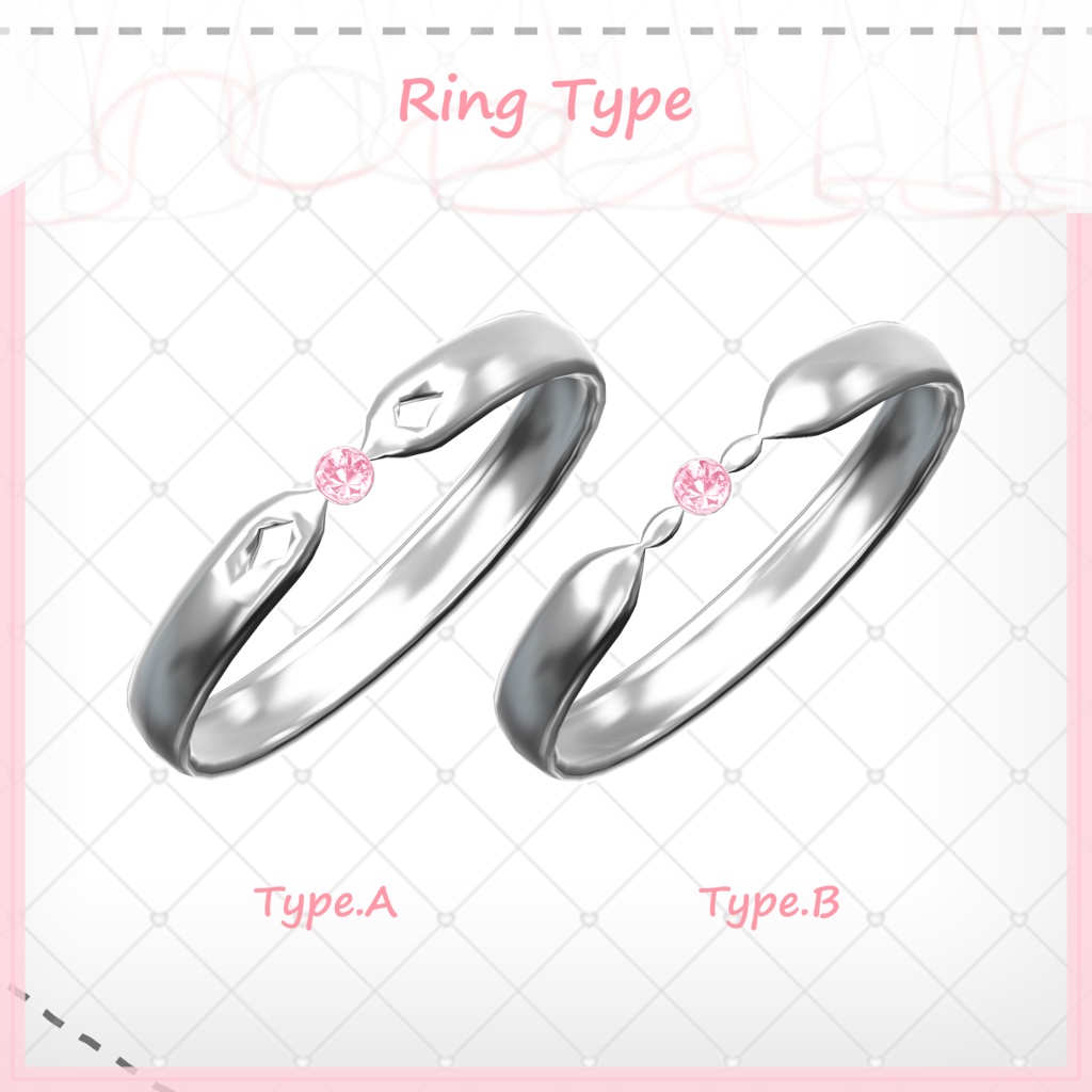 【6 Colors】Pair♡Ring💍