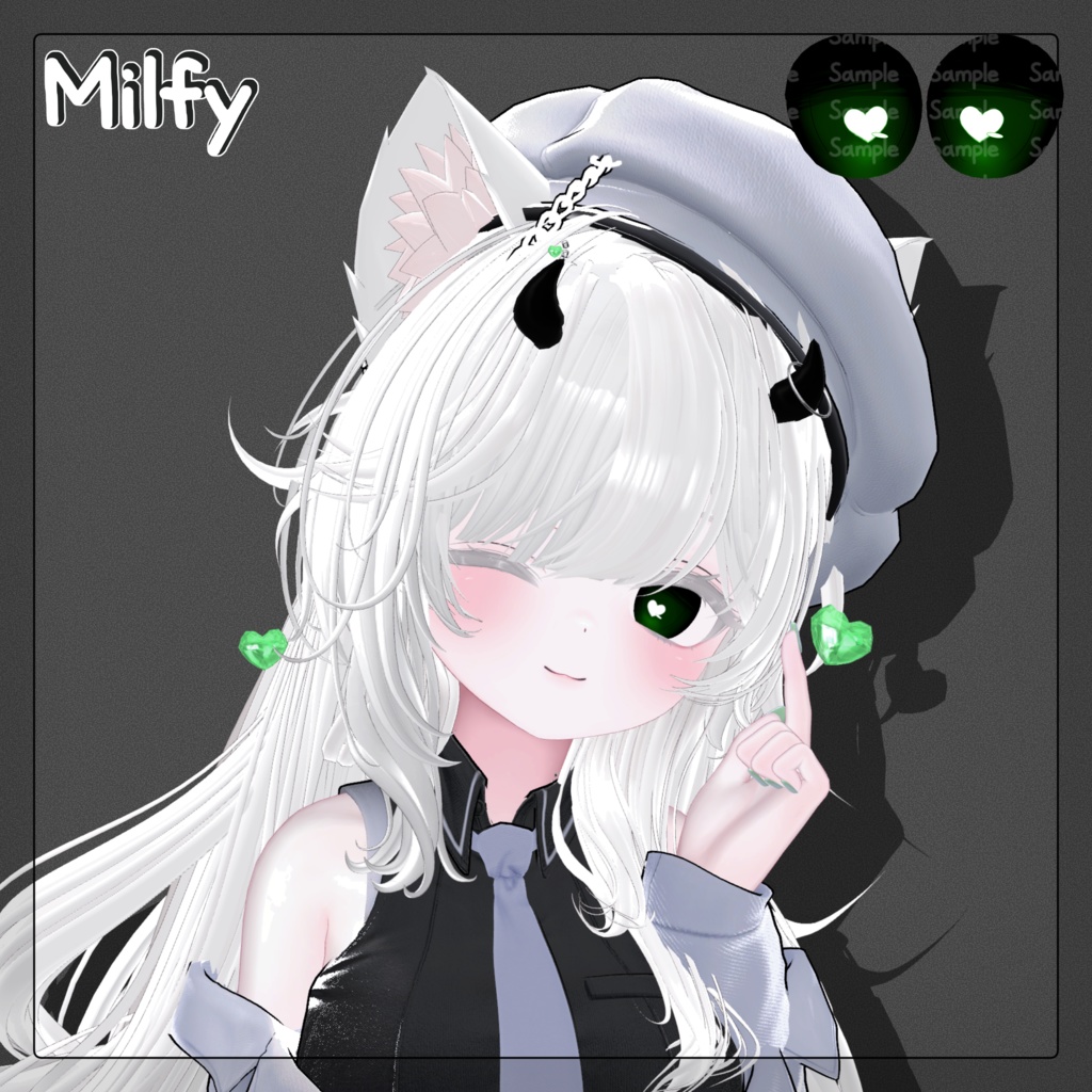 【6 Avatars】Love♡Monster Eye texture+acc🖤