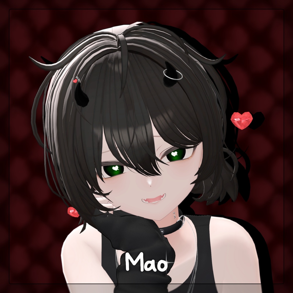 【7 Avatars】Love♡Monster Eye texture+acc🩶