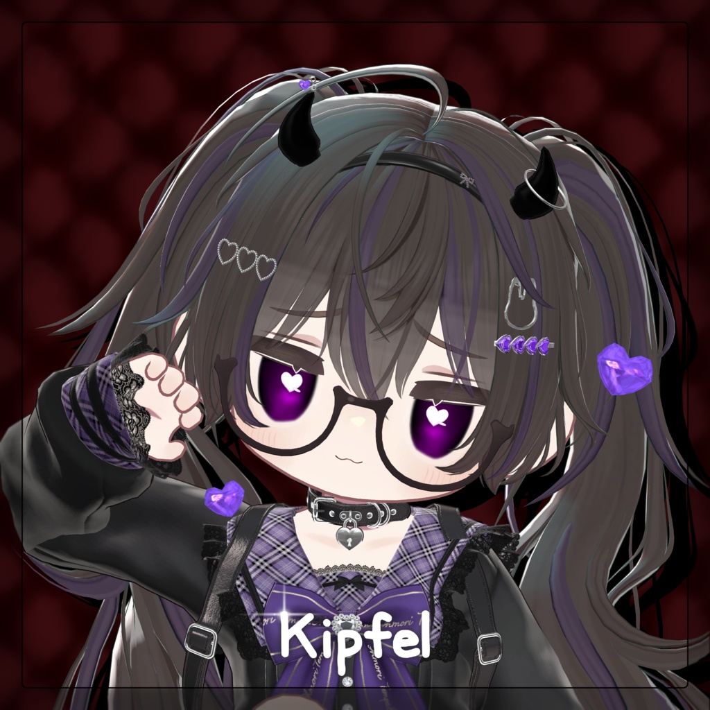 【7 Avatars】Love♡Monster Eye texture+acc🩶