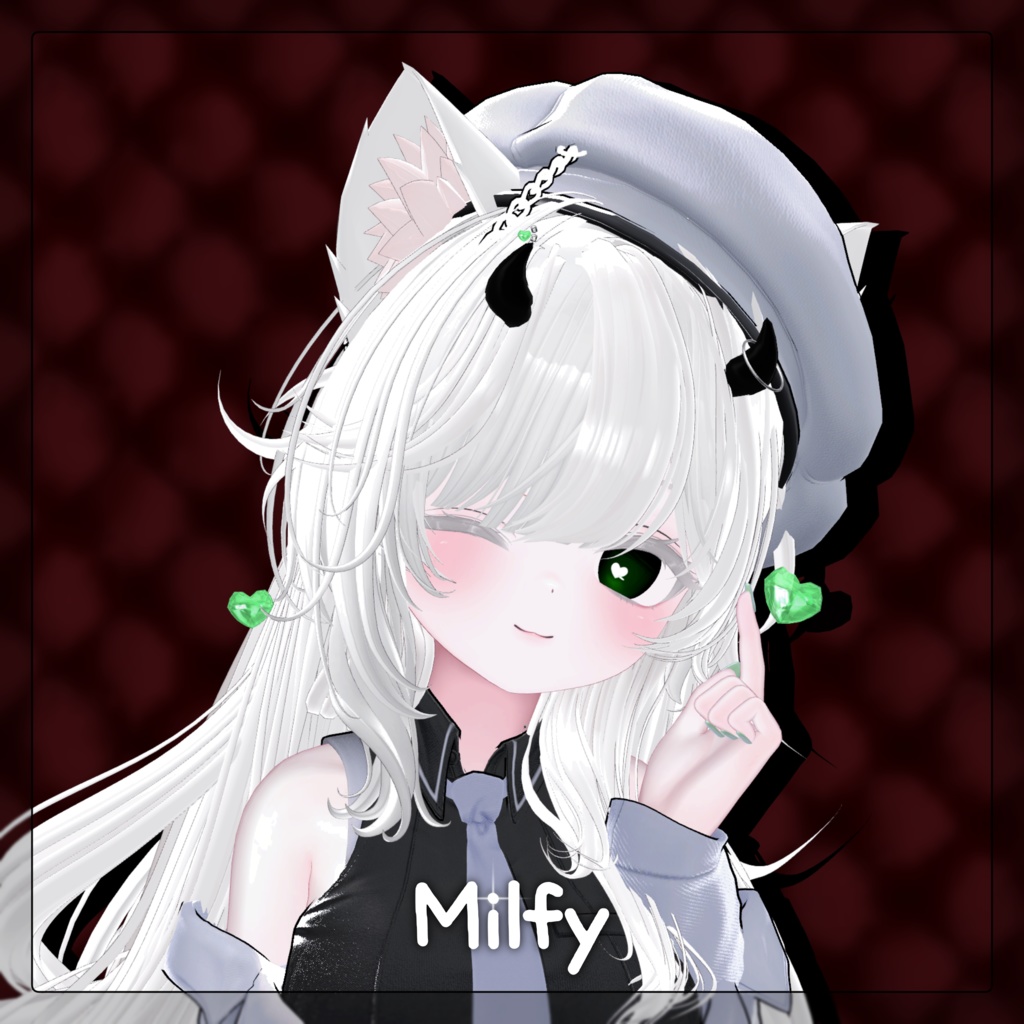 【7 Avatars】Love♡Monster Eye texture+acc🩶