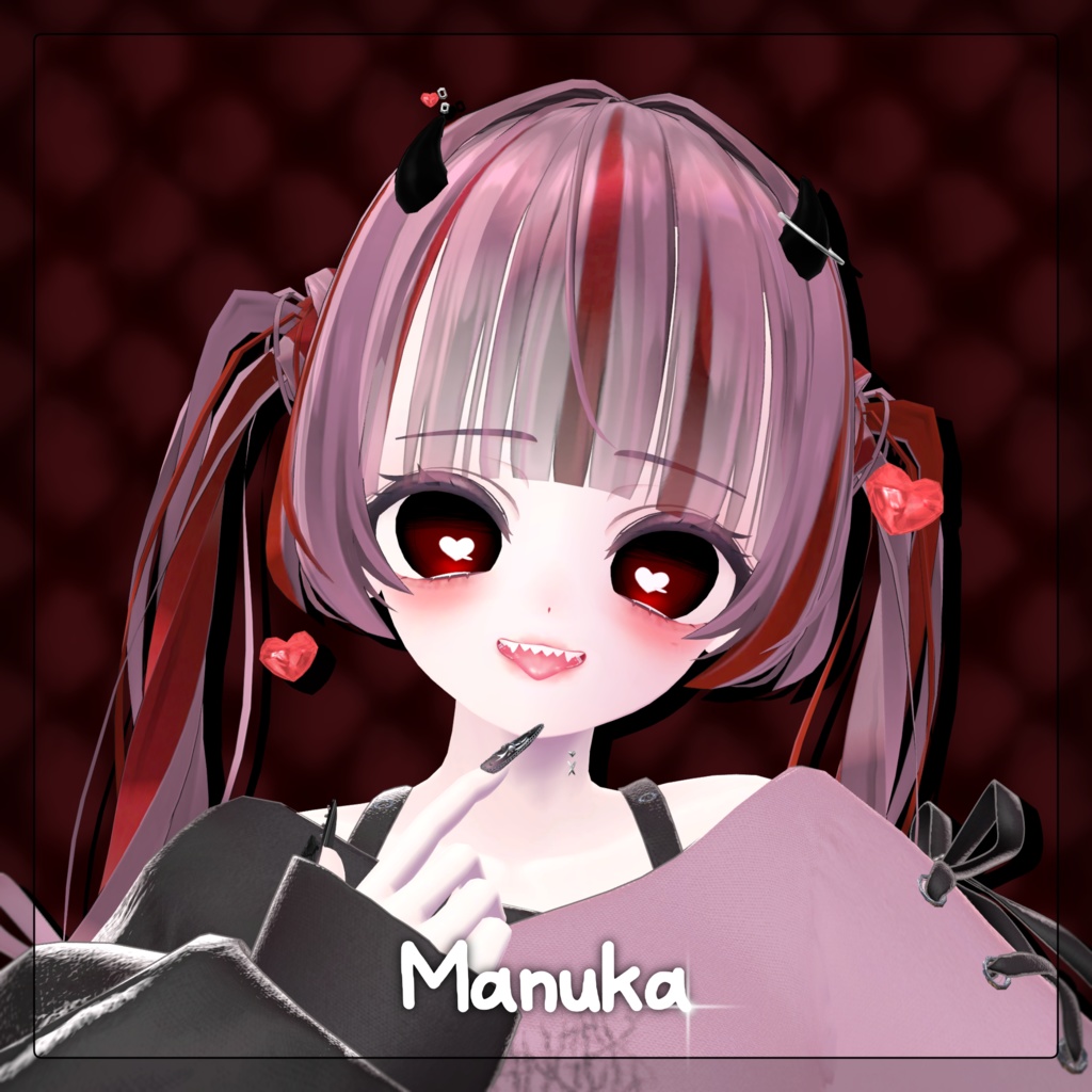 【7 Avatars】Love♡Monster Eye texture+acc🩶