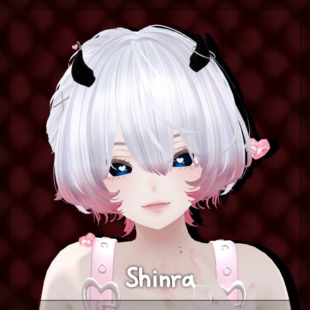 【7 Avatars】Love♡Monster Eye texture+acc🩶