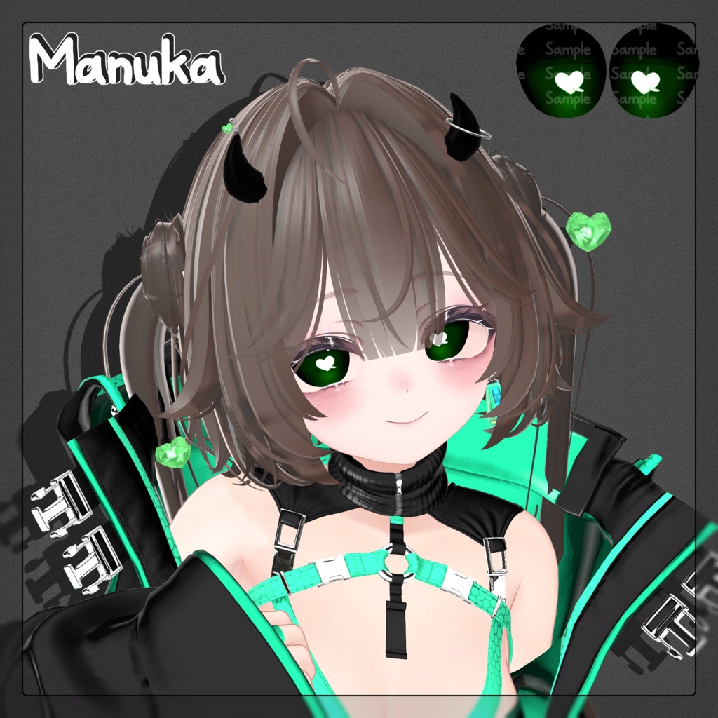 【6 Avatars】Love♡Monster Eye texture+acc🖤
