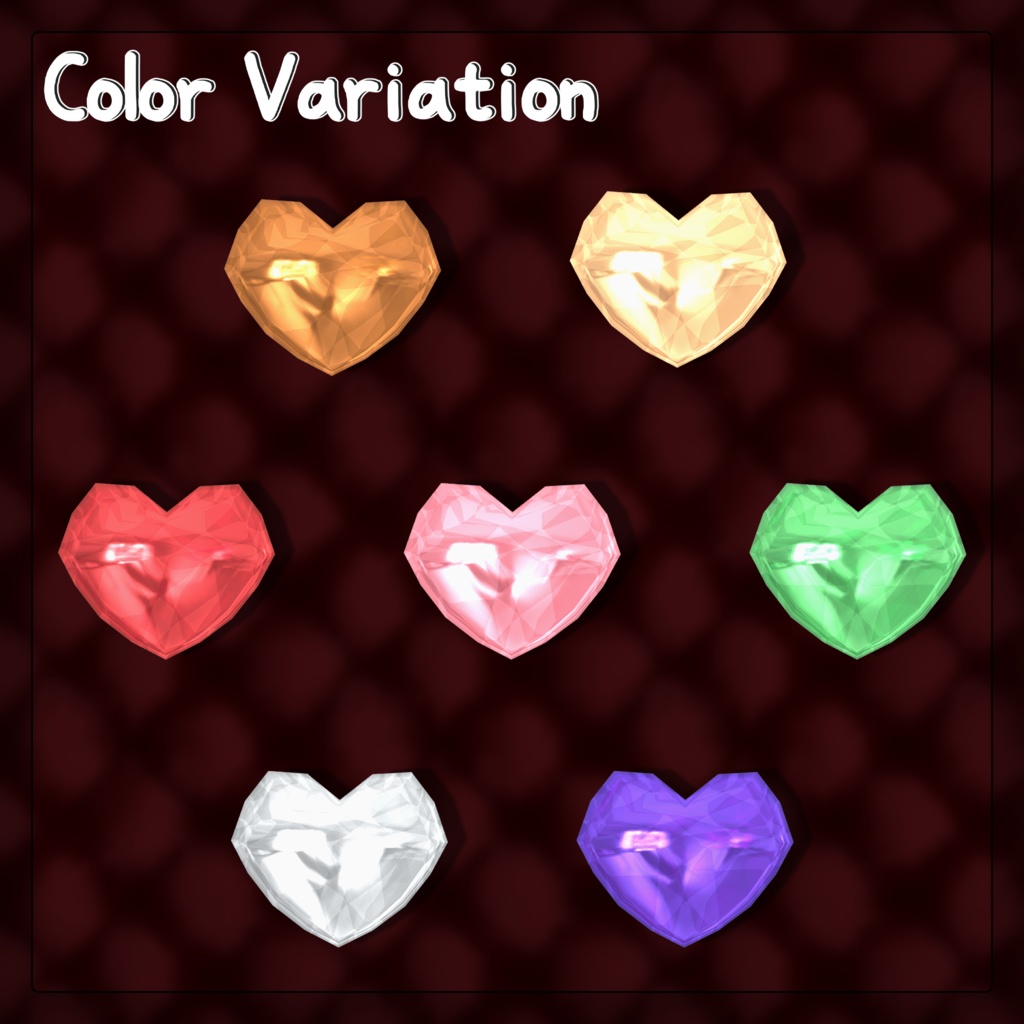【7 Avatars】Love♡Monster Eye texture+acc🩶
