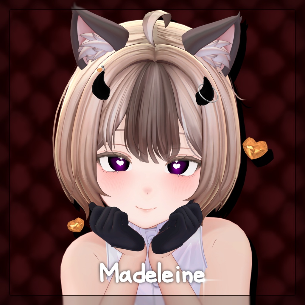【7 Avatars】Love♡Monster Eye texture+acc🩶
