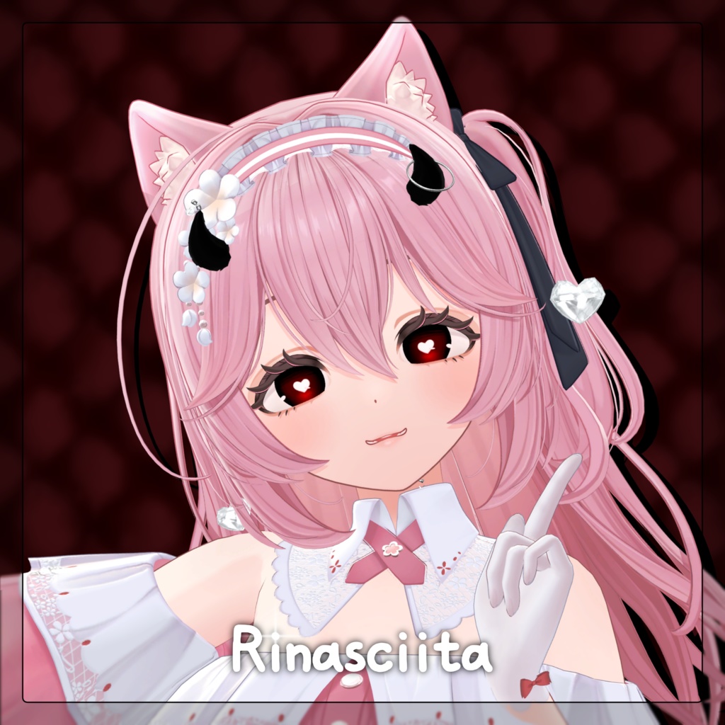 【7 Avatars】Love♡Monster Eye texture+acc🩶