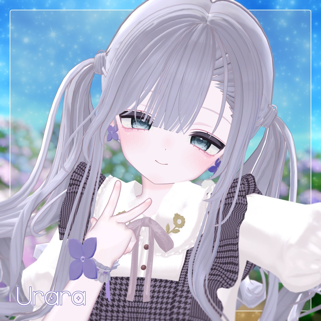 【17 Avatars】Hydrangea Aroma Piercing+Cuffs