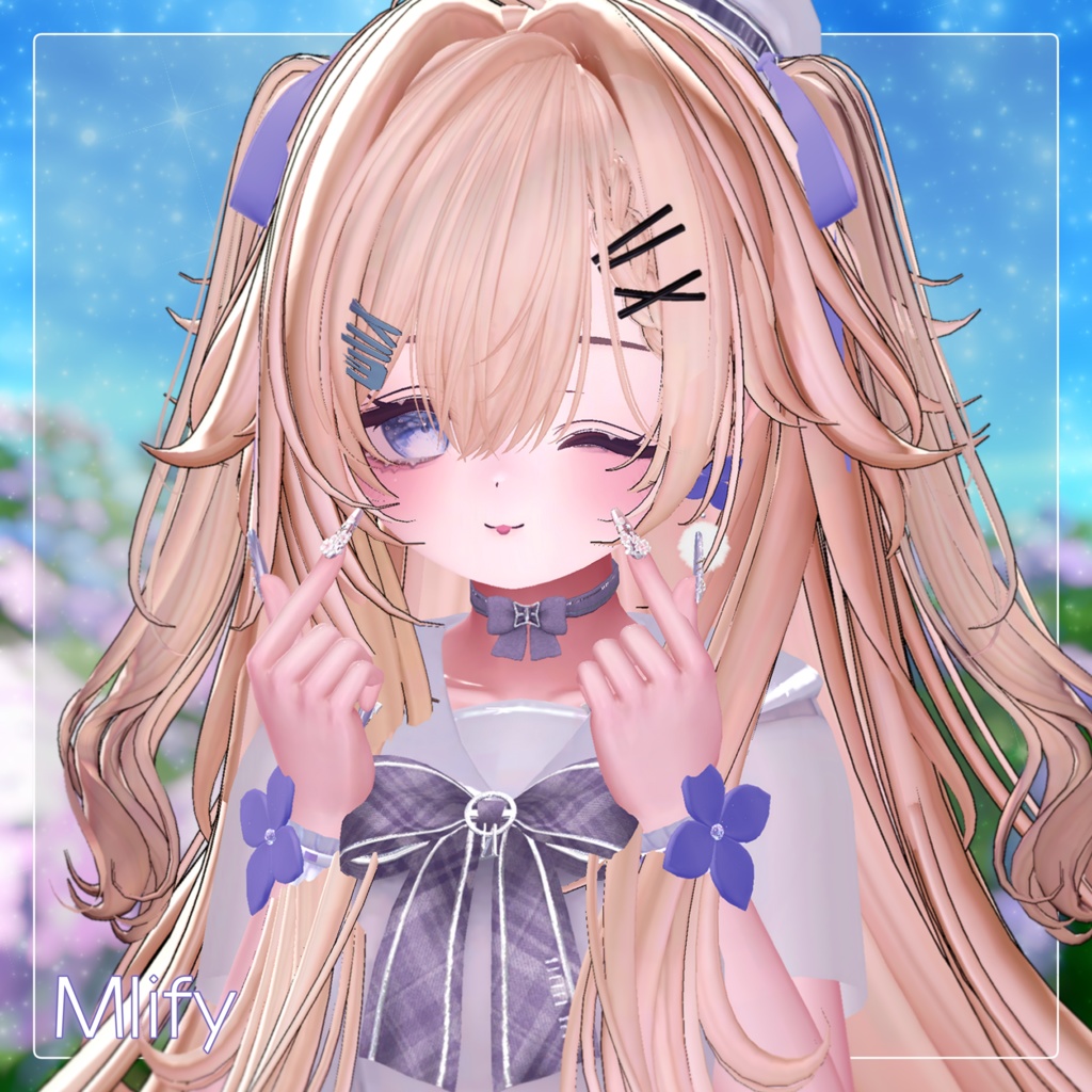 ❤️🔥SALE!!❤️🔥【15 Avatars】Hydrangea Aroma Piercing+Cuffs