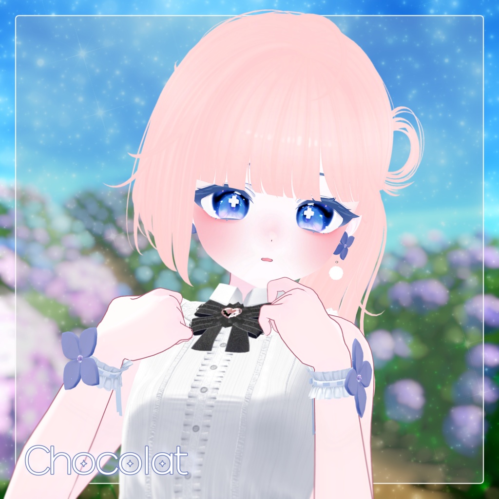 ❤️🔥SALE!!❤️🔥【15 Avatars】Hydrangea Aroma Piercing+Cuffs