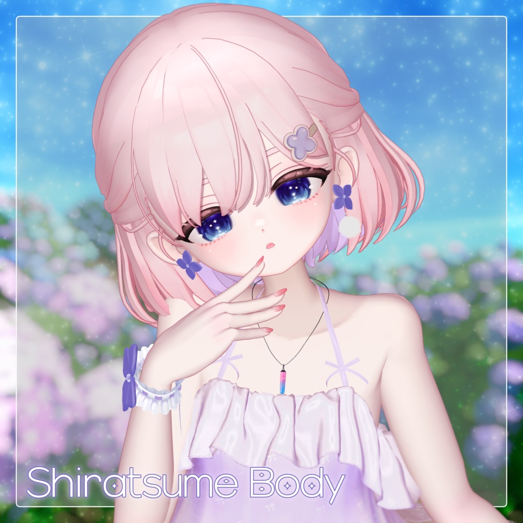 ❤️🔥SALE!!❤️🔥【15 Avatars】Hydrangea Aroma Piercing+Cuffs